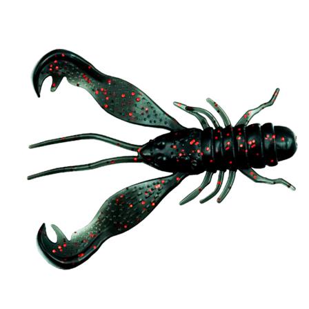 LMAB Finesse Filet Craw 10cm 3-pack Night Fire