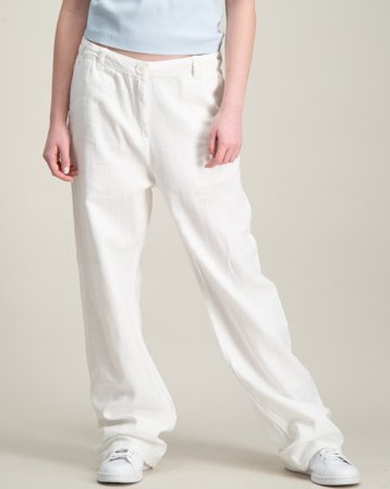 Grunt Dudai Linen pants Blanc Pantalons Fille - Kids Brand Store