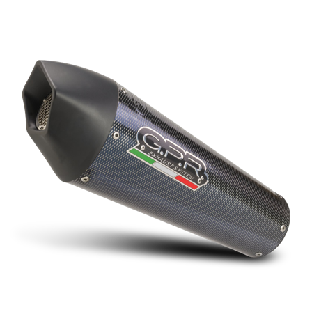 Impianto di Scarico Completo G.P.R. GP Evo4 Poppy Carbonio - Kawasaki Ninja 650 2017-2020