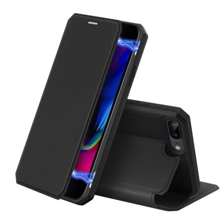Iphone 7/8 Plus - Dux Ducis Shockproof Plånboksfodral - Svart Black Svart