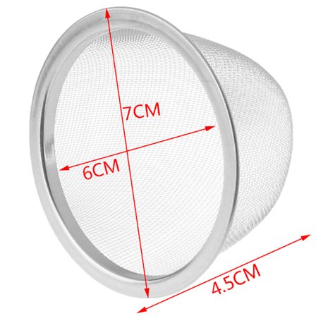 Återanvändbar rostfritt stål Mesh Te Infuser Sil Tekanna Tea L
