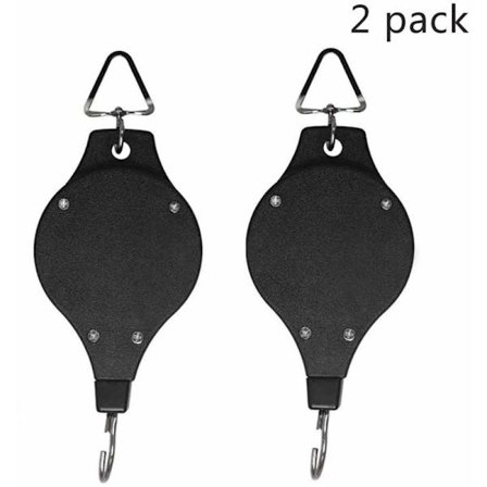 Kasvihissi, tukeva ja helposti ulottuvilla oleva vedettävä hissi, kukkakorin ripustin, koukku puutarhakorille, ruukuille ja lintulaudoille, ripusta 