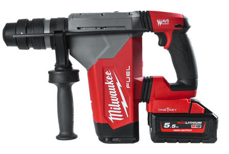Milwaukee M18 ONEFHPX-552X Borrhammare med batteri och laddare, Elhandverktyg