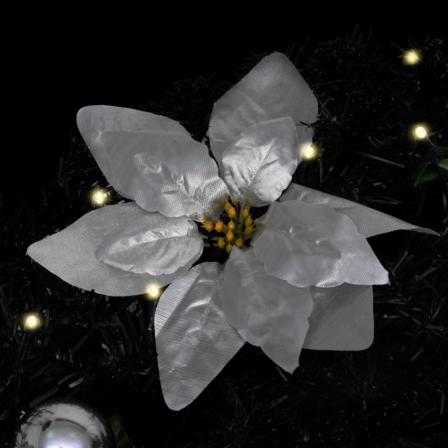 Vidaxl Julgirlang Med Led-lampor Svart 2,7 M Pvc Svart