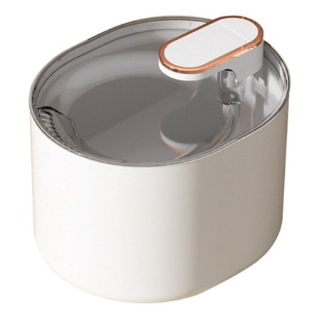 Vandspejl til kæledyr Automatisk stor kapacitet Lydløs forbedret elektrisk kerne Kæledyrs smart vanddispenser til kat Hund Hvid