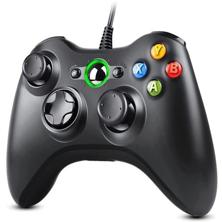 Kontroller för Xbox 360, Gamepad Joystick med trådbunden USB-kontroller KLB