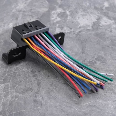 Komplet 16-pin J1962F OBD2 Hun til Han DIY Fast Kabeladapter Stik Instrumentbræt Port Kabel