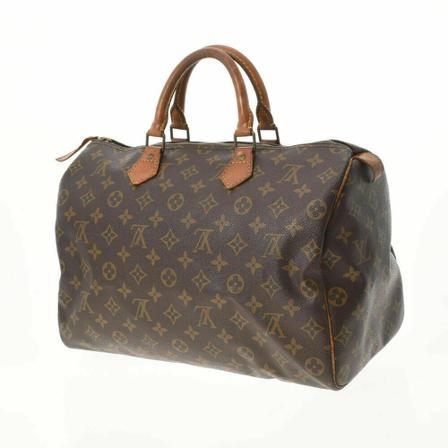 Louis Vuitton Vintage, Pre-owned Speedy 35 Monogram Handbag Bruin, Dames, Maat:ONE Size