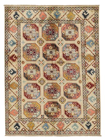 Oriental Kazak Fine Rug 150X205 Brown/Orange Wool, Afghanistan