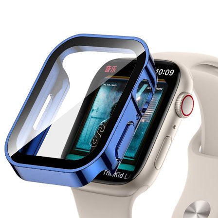 Hård Skal Kompatibel med Apple Watch Ultra 49mm med Härdat Glass Skärmskydd Ultra-Tunn Hållbar Vattentät Skyddande Skal