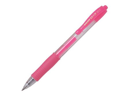 Pilot Gelpenna G-2 0,7 Neon Rosa - Lyreco - Kontorsmaterial - Pennor - Gelpennor