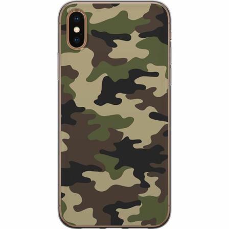 Apple Iphone X Mjukt Skal - Woodland Camo