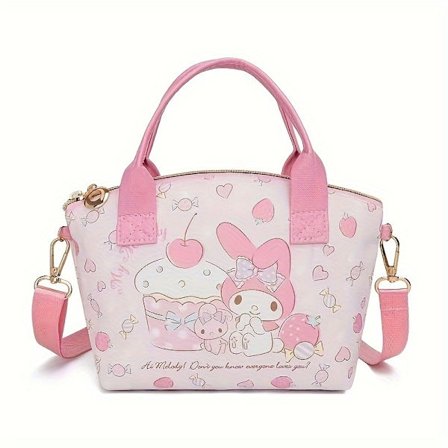 Ihana Sanrio Cinnamoroll Hello Kitty Tote Käsilaukku Tyylikäs Monipuolinen Suloinen Kuromi Mymelody Prints Perfect Olkalaukku