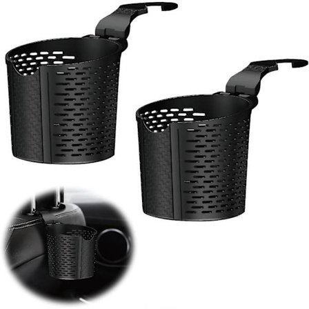 Bilkopholder, Dåseflaskeholder, Universal Hængende Bilkopholder til Drikkevarer, Termokande, Kaffe, Flaske, Mini Skraldespand, 10,5 cm i Diameter RN