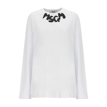 Msgm Long Sleeve Tops Hvid, Dame