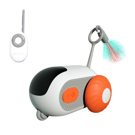 Elektrisk Katte Legetøjsbil til Indendørs Automatisk Bil til Små Katte Interaktion Katte Jagt Angst Reducer Underholdningslegetøj