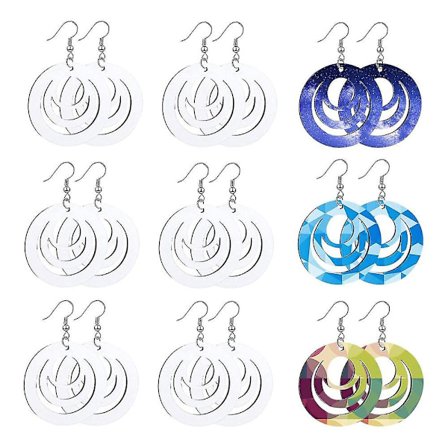 30 stk. Sublimering Øreringe Varmeoverførsel Sublimering Print Wire Øreringe Til Diy Smykkefremstilling Cra