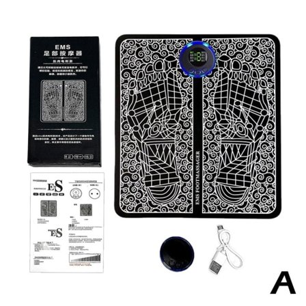 Elektrisk EMS Fotmassasjematte Føtter Akupunktur Stimulator Massasje