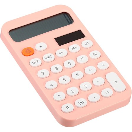 Pöytälaskin, 12-numeroinen suuri LCD-näyttö, vakiotoimintoinen pöytälaskin, söpö kannettava laskin kotiin ja toimistoon