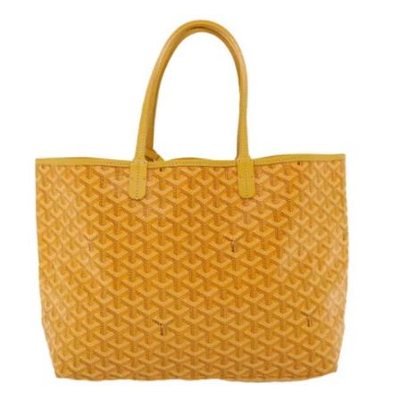 Goyard Vintage Pre-owned Belagd canvas totevskor gul, Dam Vintage Väskor, Dam, Storlek: ONE SIZE