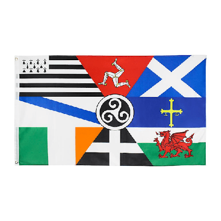 90x150cm Europeisk Pan Celtic Nations Flagga Irland Skottland Wales Bretagne (FMY)