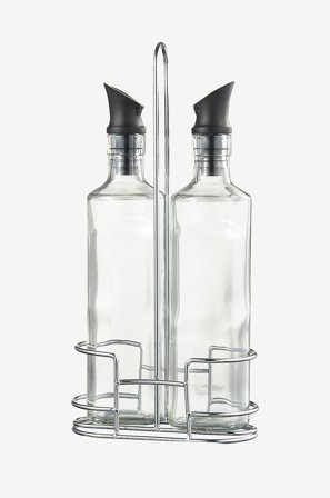 Dorre - Olie- og eddikesæt Olive 2-pak - Transparent - Husgeråd - Fra Homeroom