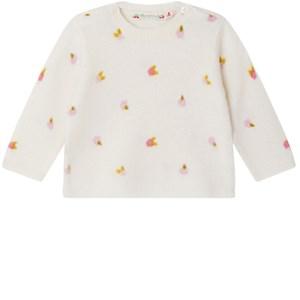 Bonpoint Beavie Floral Jumper White 12 Months - Jumpers and knitwear - 12 months - White - Mädchen