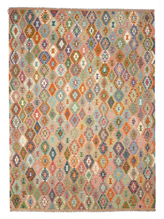 Tappeto Kilim Afghan Old Style 355X490 Grandi (Lana, Afghanistan)