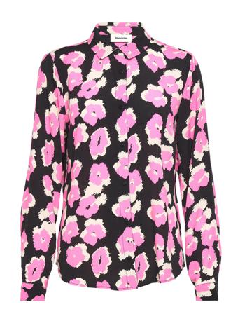 Bibbiemd Print Shirt Långärmad Skjorta Multi/mönstrad Modström