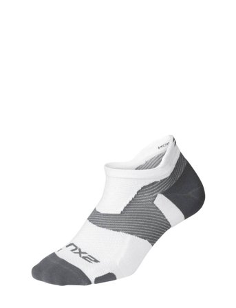 Vectr Lgt Cush No Show Socks White 2XU