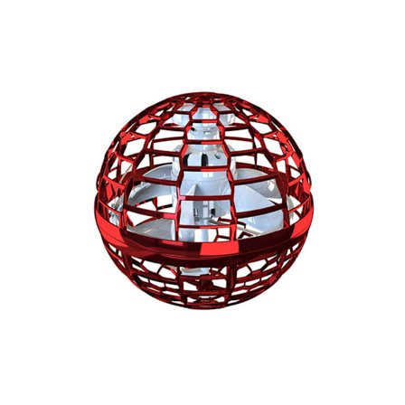 Boomerang-lentopallo Spinner - Käyttöön otettava drone, Punainen