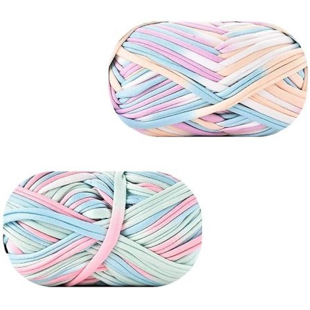 2 stycken stickat virkgarn, tjockt garn för virkning eller stickning, stickning