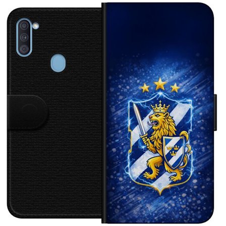 Kompatibel Tegnebogsetui til Samsung Galaxy A11 Göteborg er blåt og hvidt