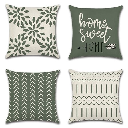 Kuddfodral 45x45 Set om 4 Dekorativt Soffa Örngott Dekorati