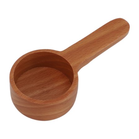 Multifunksjonell høypresisjons kaffeskje i tre, slitesterkt kjøkkenredskap, kort lagerfarge