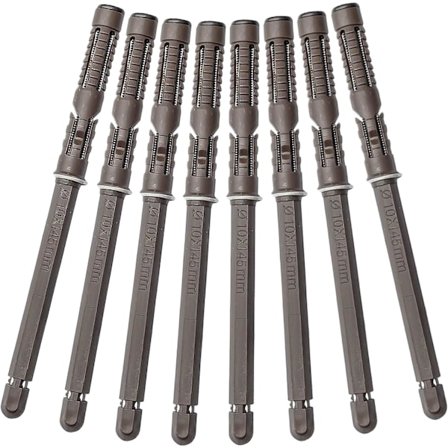 8-osainen piilotettu kelluva hyllynkannatin, näkymätön seinäkiinnike hyllynkannatin, raskas kannake DIY-kelluvalle laudalle seinähyllyille (10*145mm)