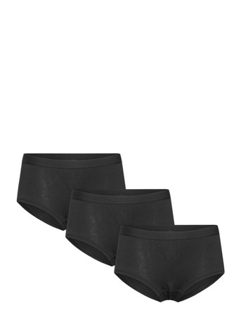 Lindex Brief Hipster 3 Pack Solid - Black - 134/140