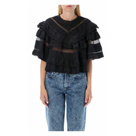 Isabel Marant Topwear 22Aht236922A028I Sort, Dame