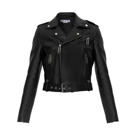 Off White Leather Jas , Zwart , Dames , Maat: XS