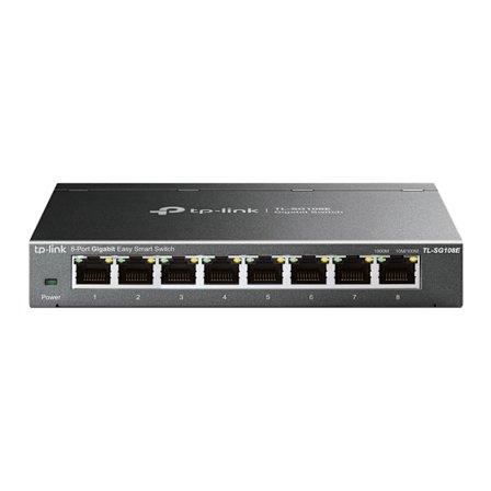 TP-LINK TL-SG108E 8-port Gigabit Easy Smart Switch med QoS og I