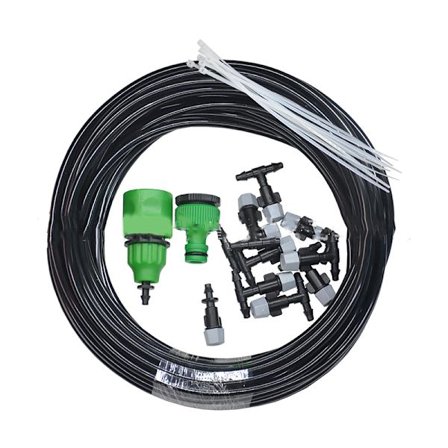 Justerbart dryppvanningssystem 10m plast sprinkler for hage