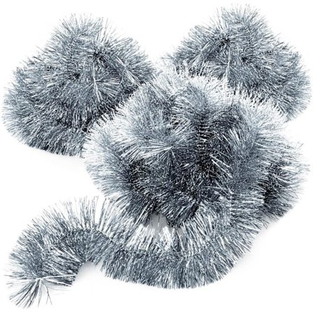 3X Julekrans - Grankrans til den perfekte julepynt - Julepynt - 230 cm - Sølv