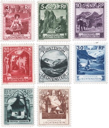 Liechtenstein 1930 - MICHEL 94/101 - Ubrugt