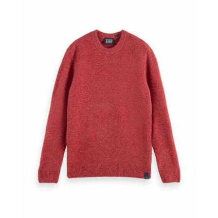 Scotch & Soda, Round-neck Knitwear Rood, Heren, Maat:L