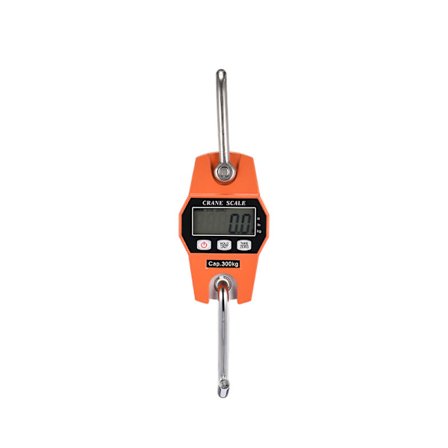 Elektronisk vekt 300 kg oransje 1 stk LCD veie krok Industri