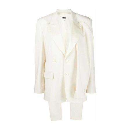MM6 Maison Margiela Jacket , Wit , Dames , Maat: S
