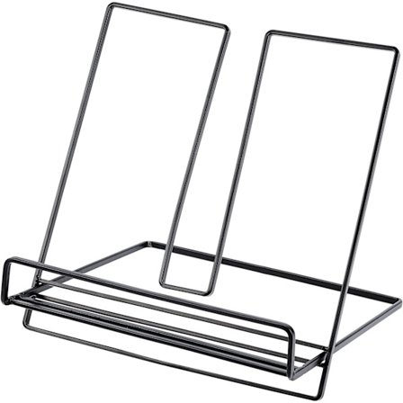 1 stk Svart Flat Hylle Display Hylle Skrivebord Hylle Magasin