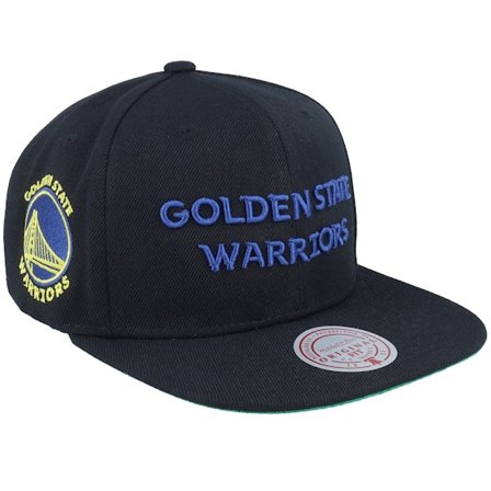 Mitchell & Ness - NBA Black snapback Czapka Z Daszkiem - Golden State Warriors Triple Play Black Snapback @ Hatstore