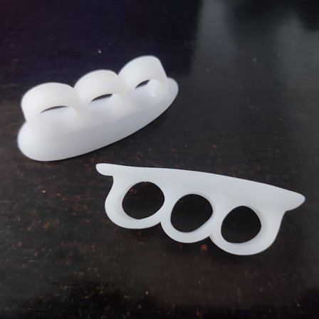 Go Go Gadget - Tåspreder - Tåspreder - Tåtøyer - Silikon - 1 par - Hvit