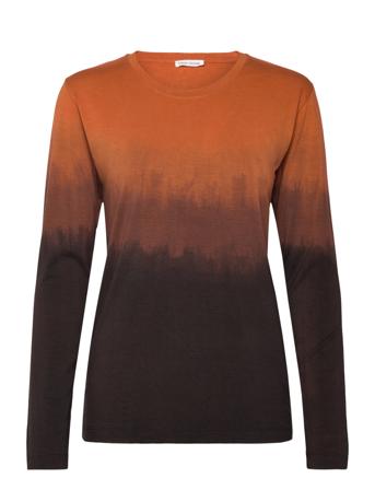 Flow Long Sleeve Short T-Shirt - Xe Tops T-shirts & Tops Long-sleeved Orange Rabens Sal R
